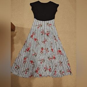 Black and White Floral Dress